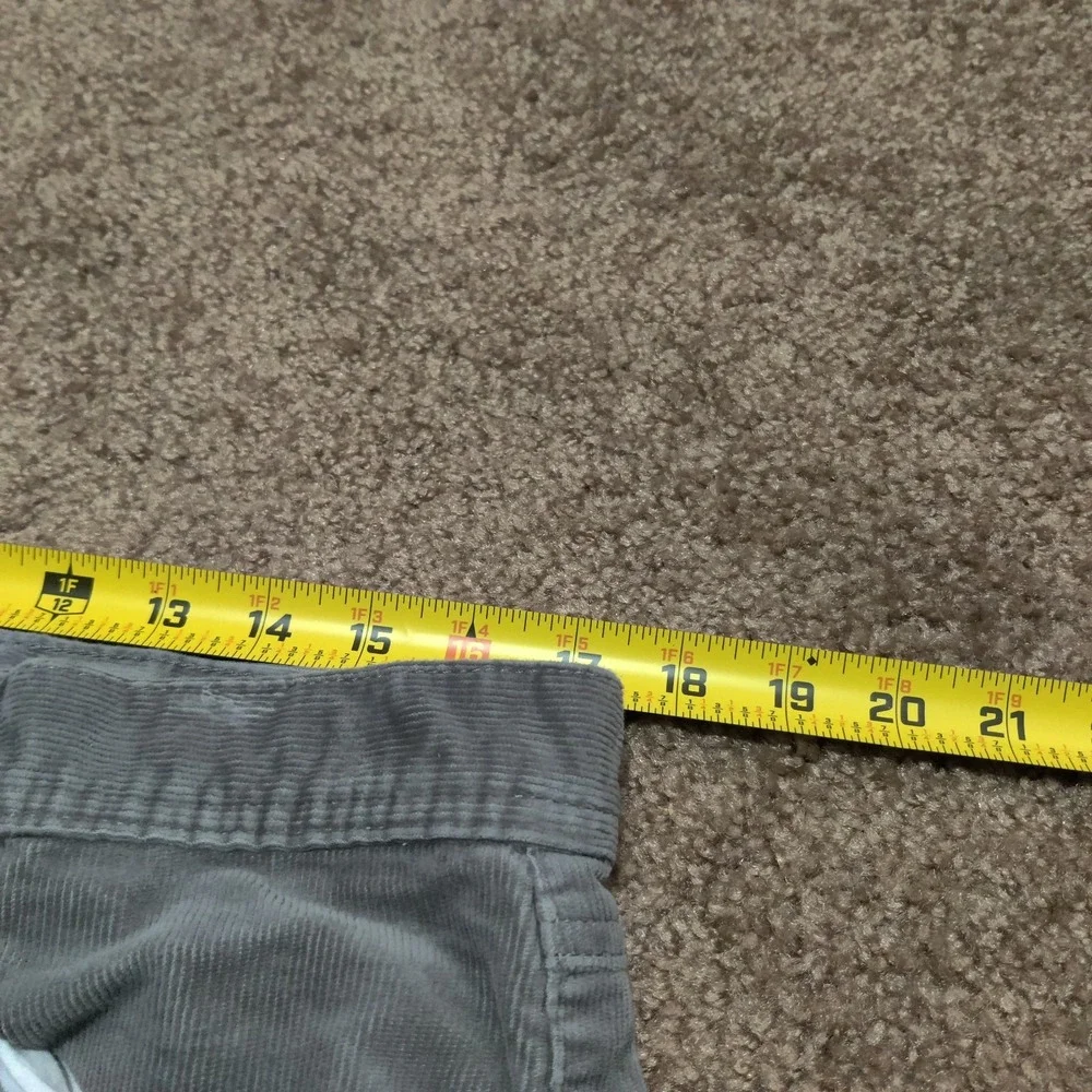 C&C California Men's Corduroy Pants‎ Vintage Wash Gray Size 35 x 30 Jeans